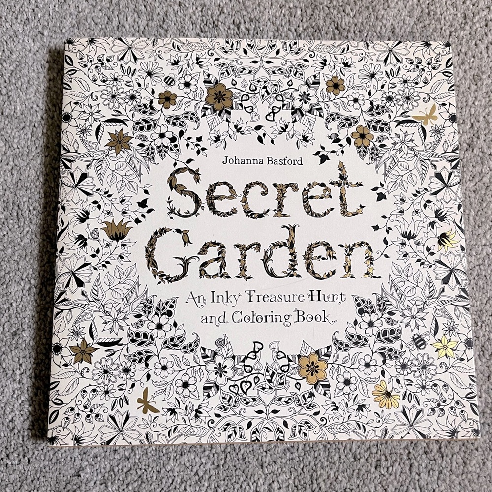 Secret Garden adult coloring book.
